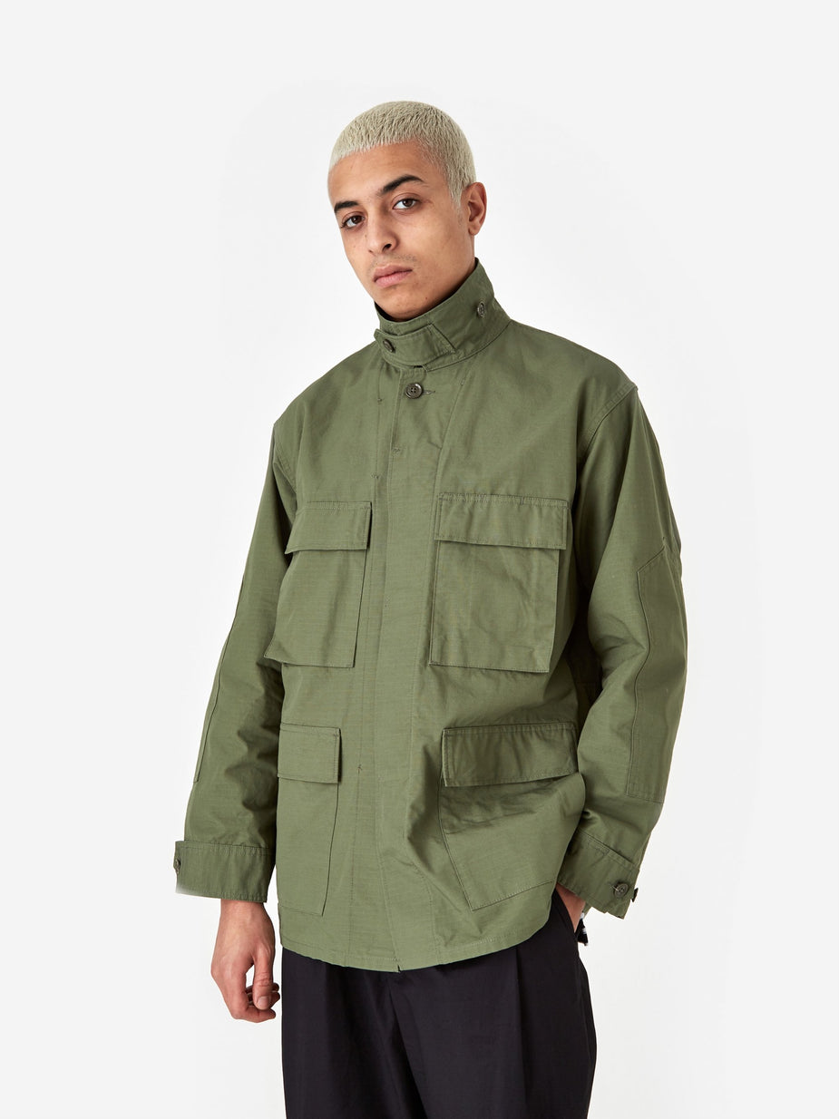 Engineered Garments Engineered Garments BDU Jacket - Olive Cotton Ripstop - Green