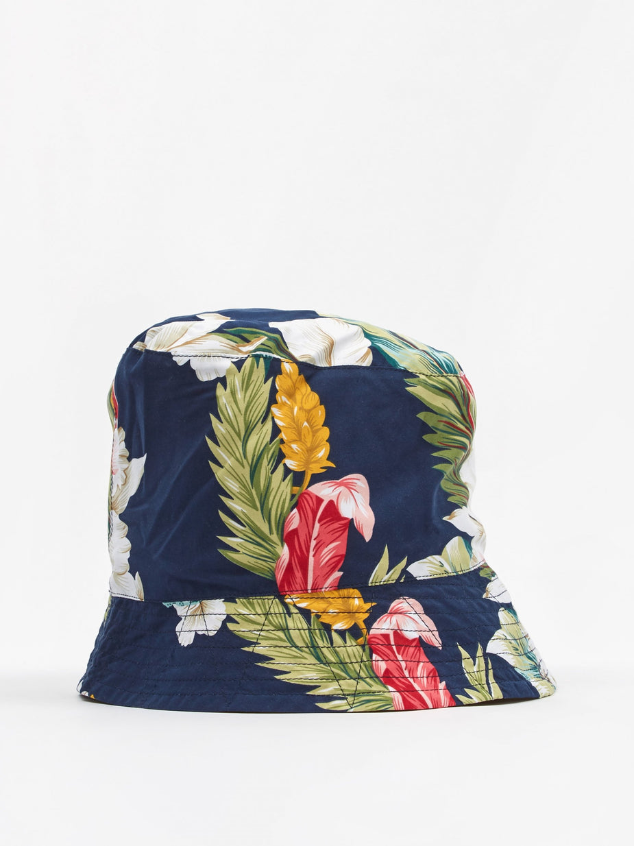 Engineered Garments Engineered Garments Bucket Hat - Navy Hawaiian Floral - Blue