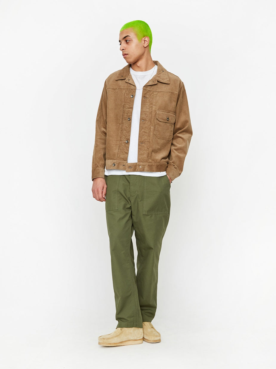 Engineered Garments Engineered Garments Corduroy Trucker Jacket - Khaki - Neutrals