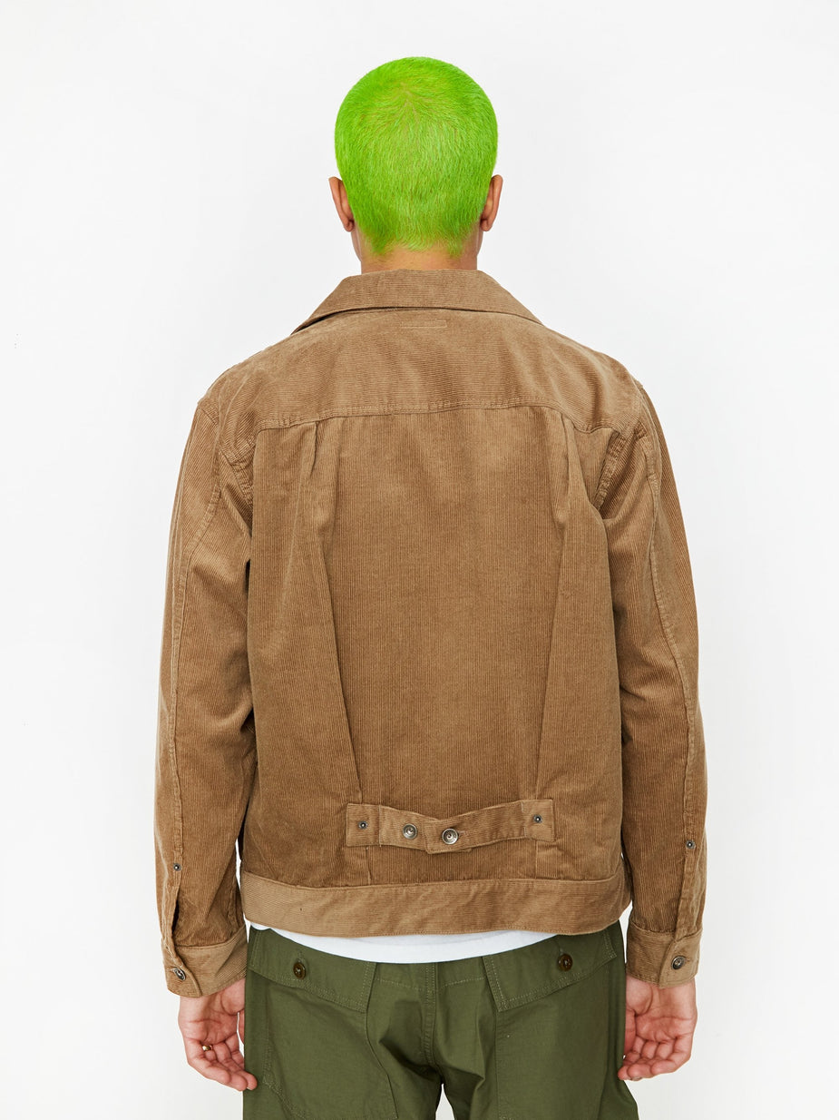 Engineered Garments Engineered Garments Corduroy Trucker Jacket - Khaki - Neutrals