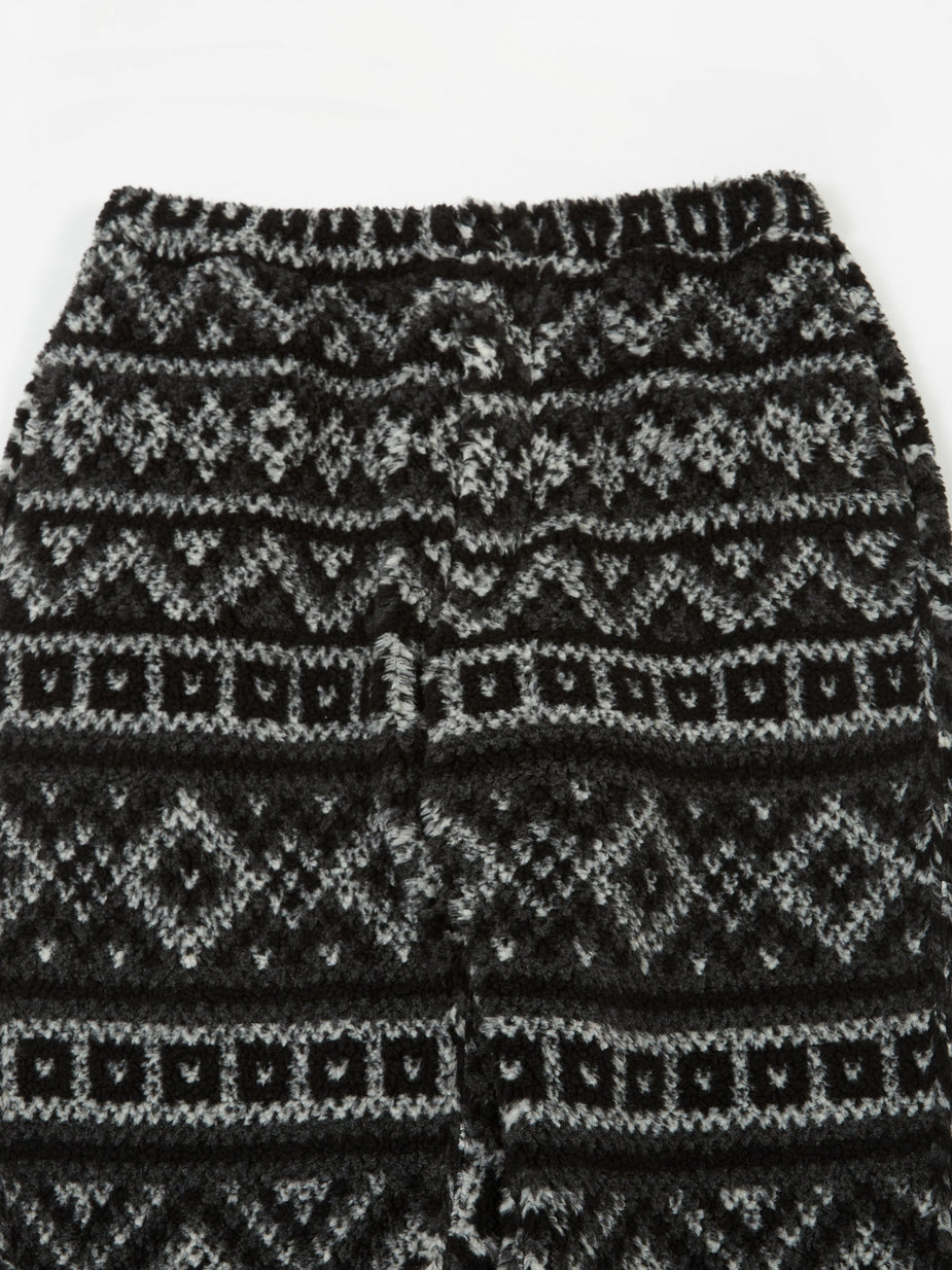 Engineered Garments Engineered Garments Fair Isle Jog Pant - Black/Grey - Black