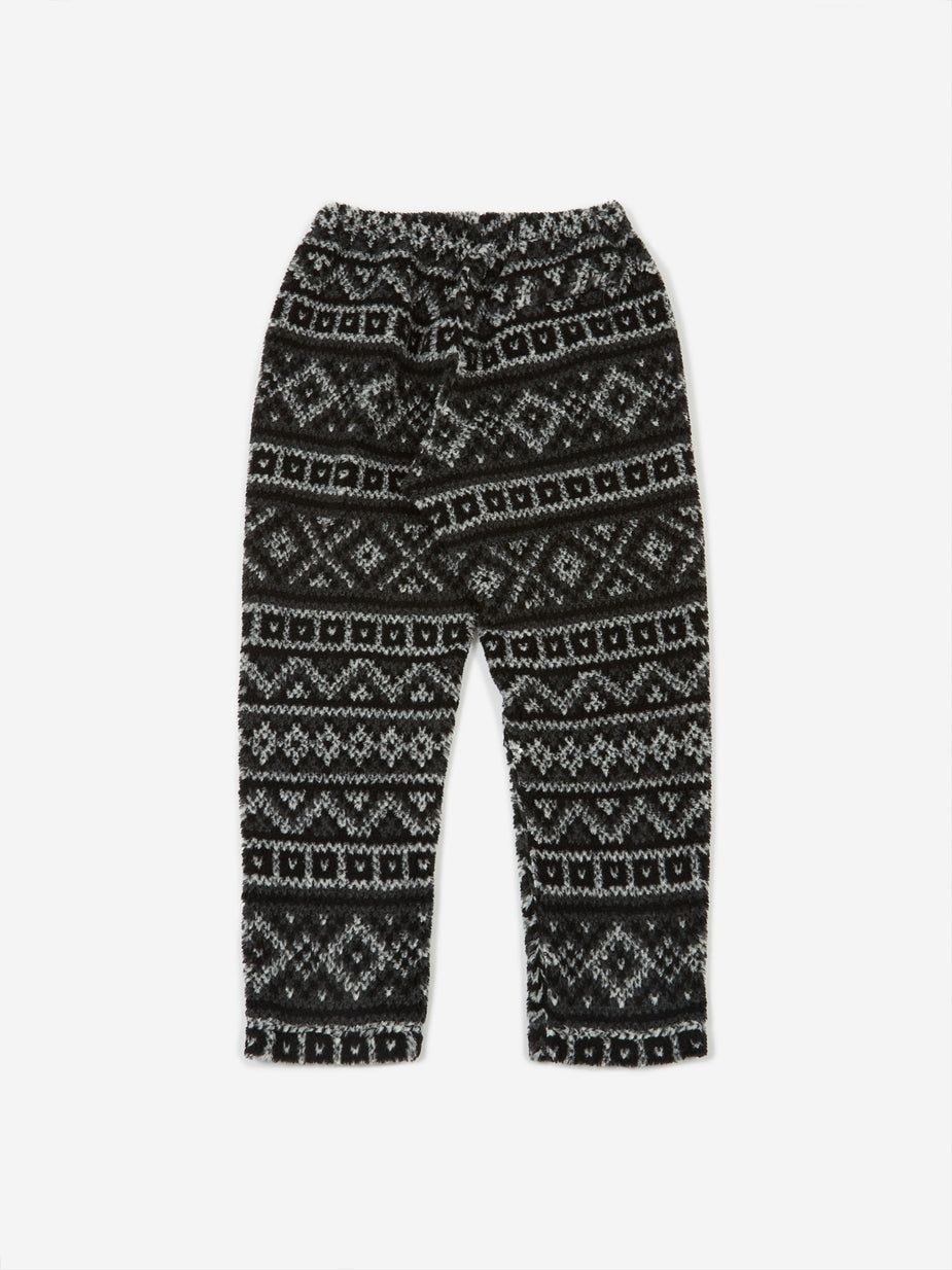 Engineered Garments Engineered Garments Fair Isle Jog Pant - Black/Grey - Black