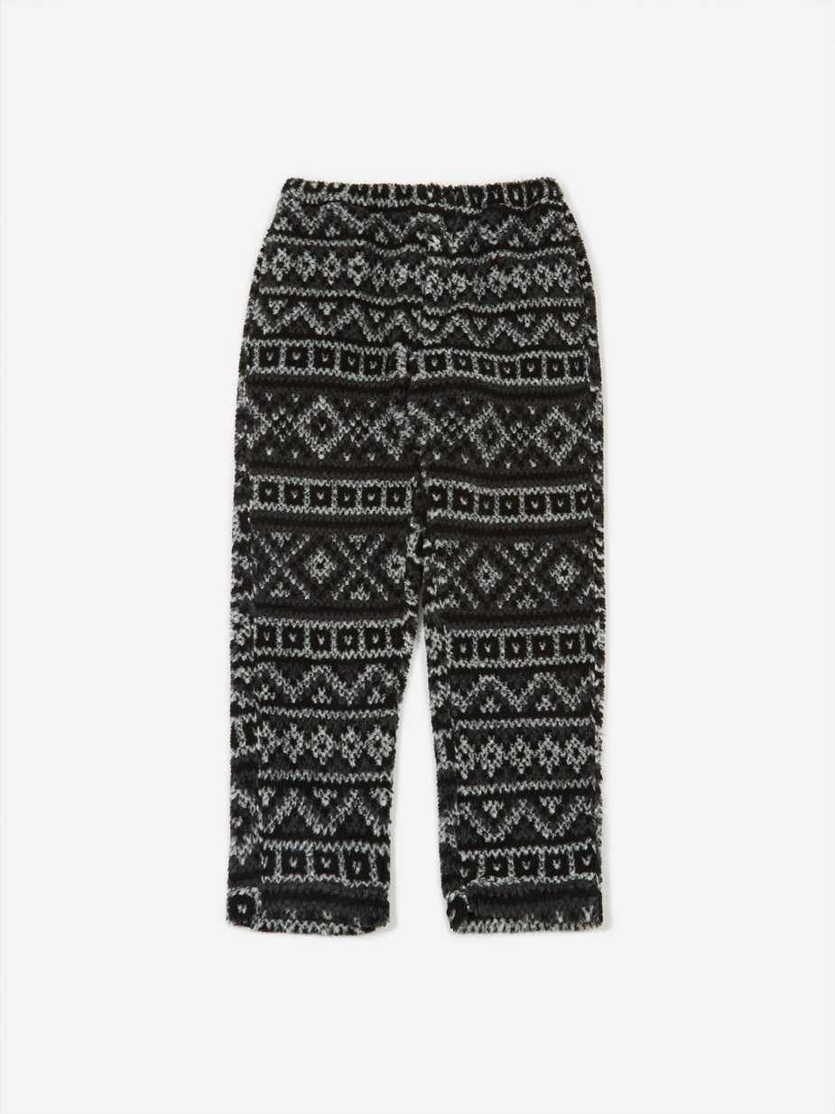 Engineered Garments Engineered Garments Fair Isle Jog Pant - Black/Grey - Black