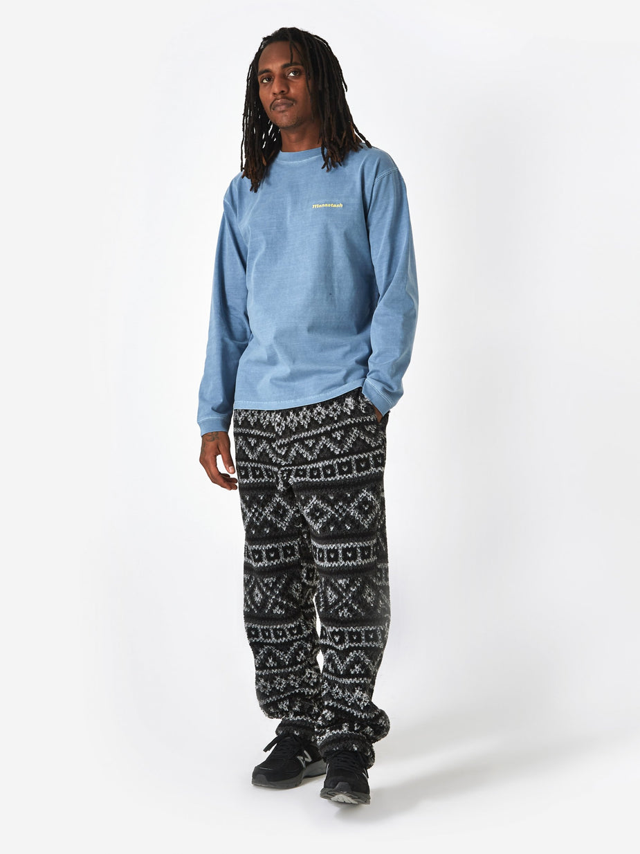 Engineered Garments Engineered Garments Fair Isle Jog Pant - Black/Grey - Black