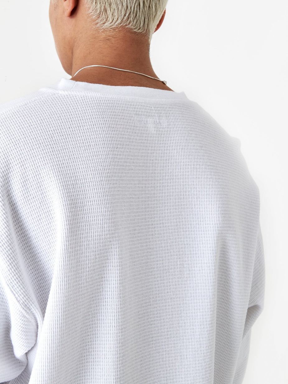 Engineered Garments Engineered Garments Longsleeve Thermal Crewneck T-Shirt - White - White
