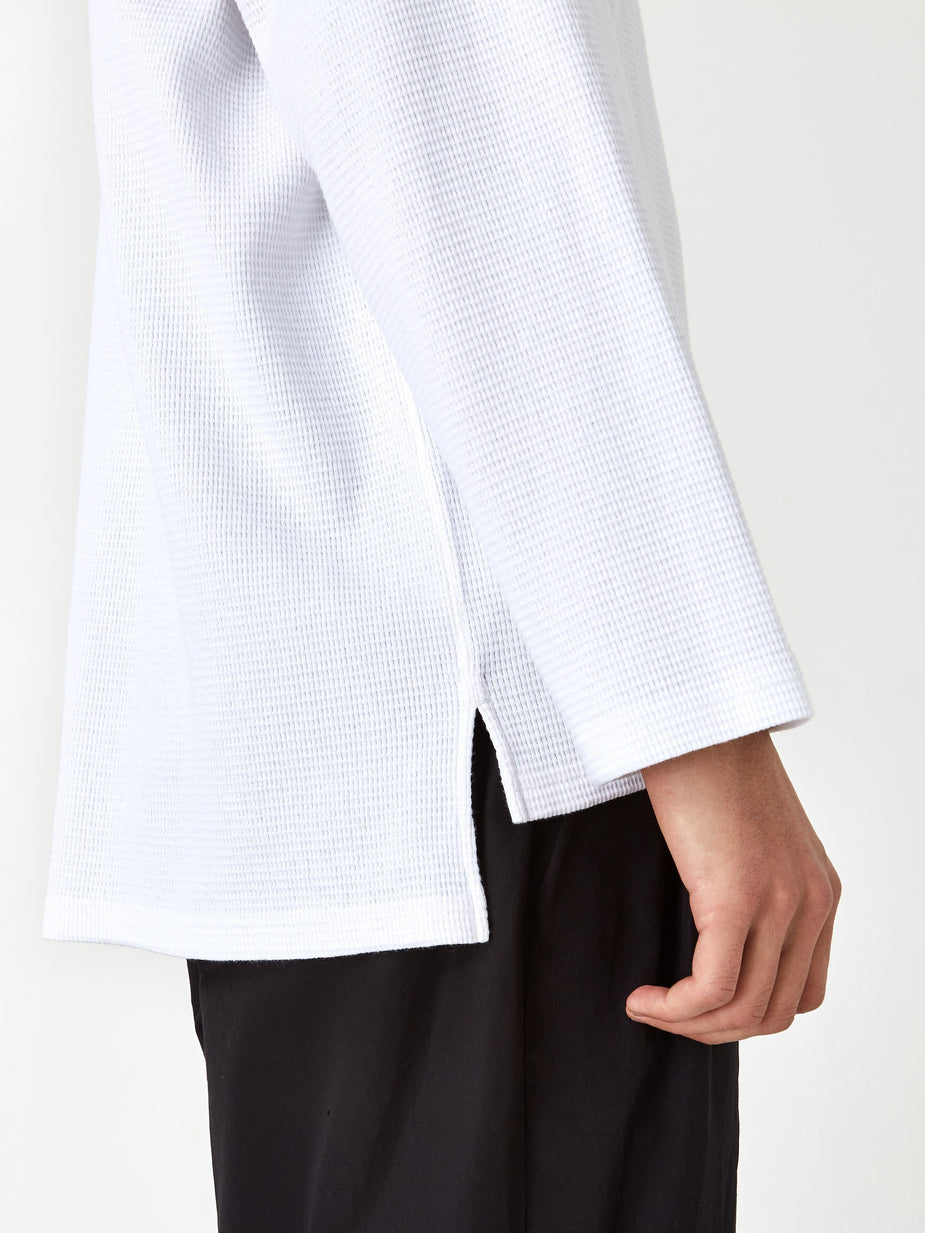 Engineered Garments Engineered Garments Longsleeve Thermal Crewneck T-Shirt - White - White