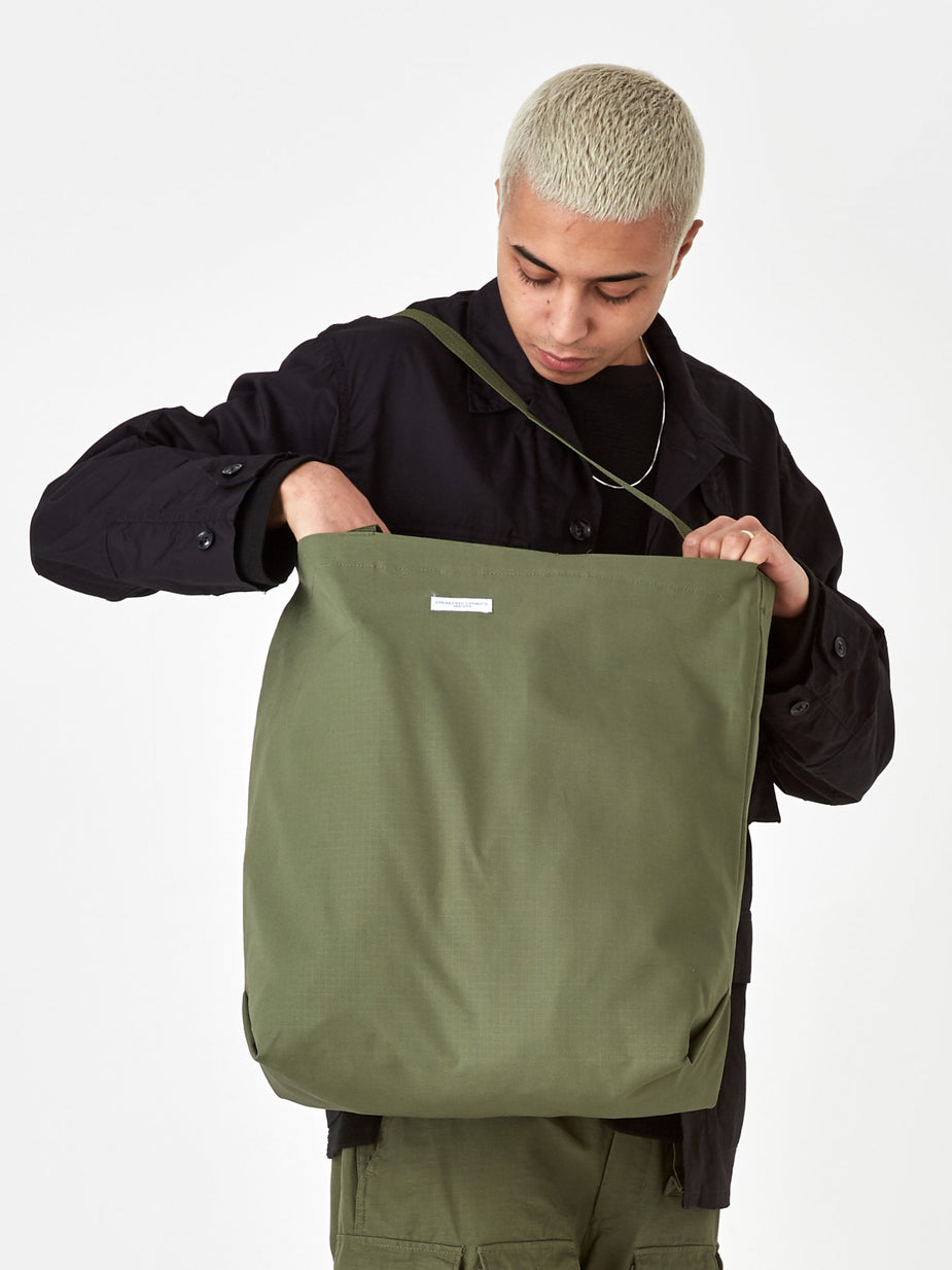 Engineered Garments Engineered Garments Ripstop Carry All Tote - Olive - Green