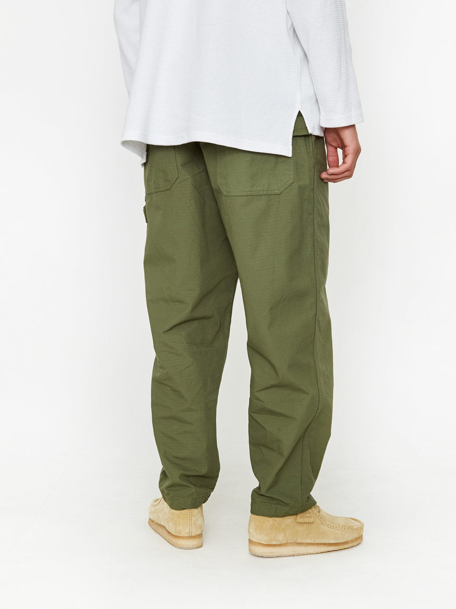 Engineered Garments Engineered Garments Ripstop Painter Pant - Olive - Green