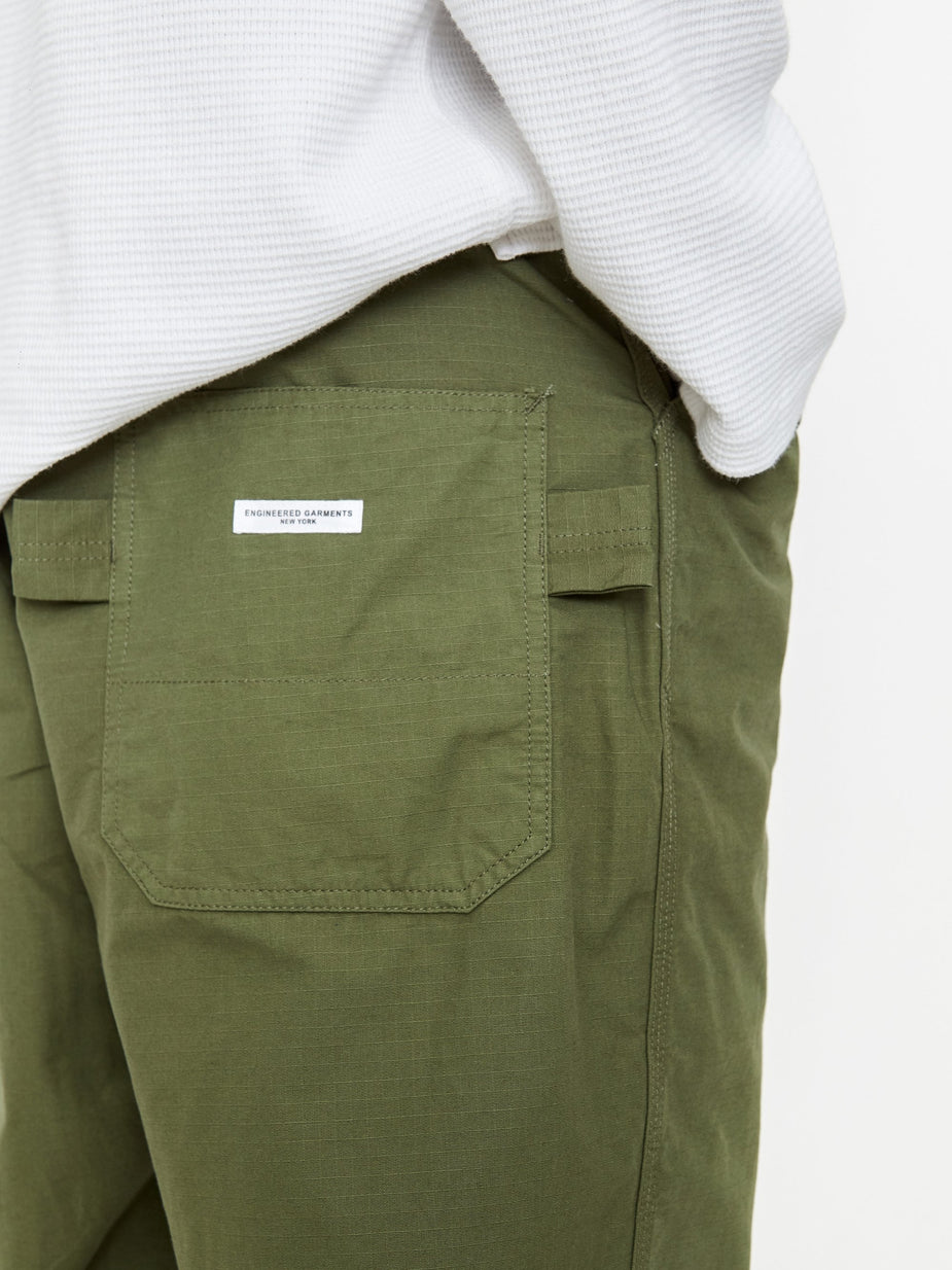 Engineered Garments Engineered Garments Ripstop Painter Pant - Olive - Green