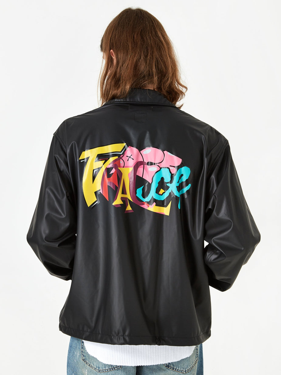 Facetasm Facetasm Coach Jacket - Black - Black