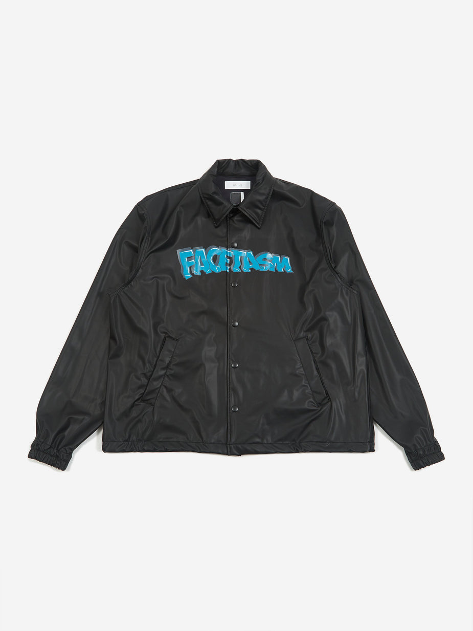 Facetasm Facetasm Coach Jacket - Black - Black