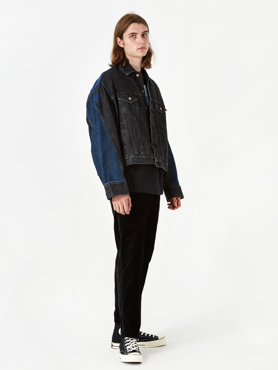 Facetasm Facetasm Denim Jacket - Black - Black
