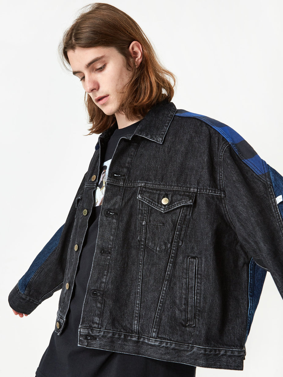 Facetasm Facetasm Denim Jacket - Black - Black