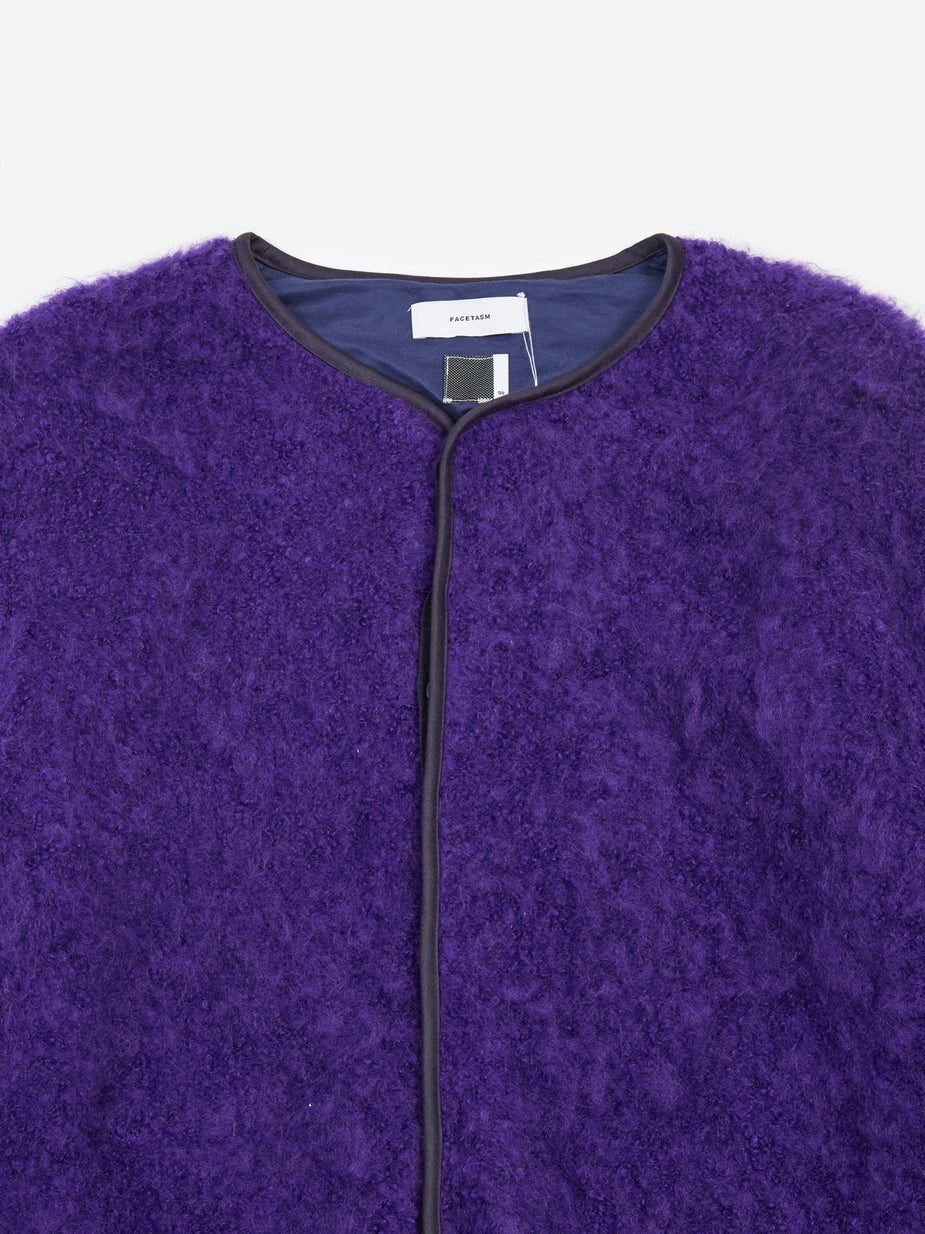Facetasm Facetasm Fleece Fur Jacket - Purple - Purple