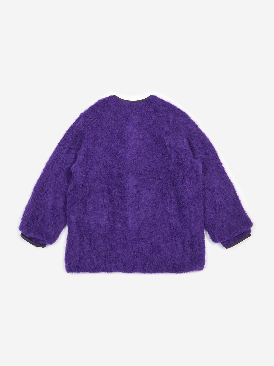 Facetasm Facetasm Fleece Fur Jacket - Purple - Purple