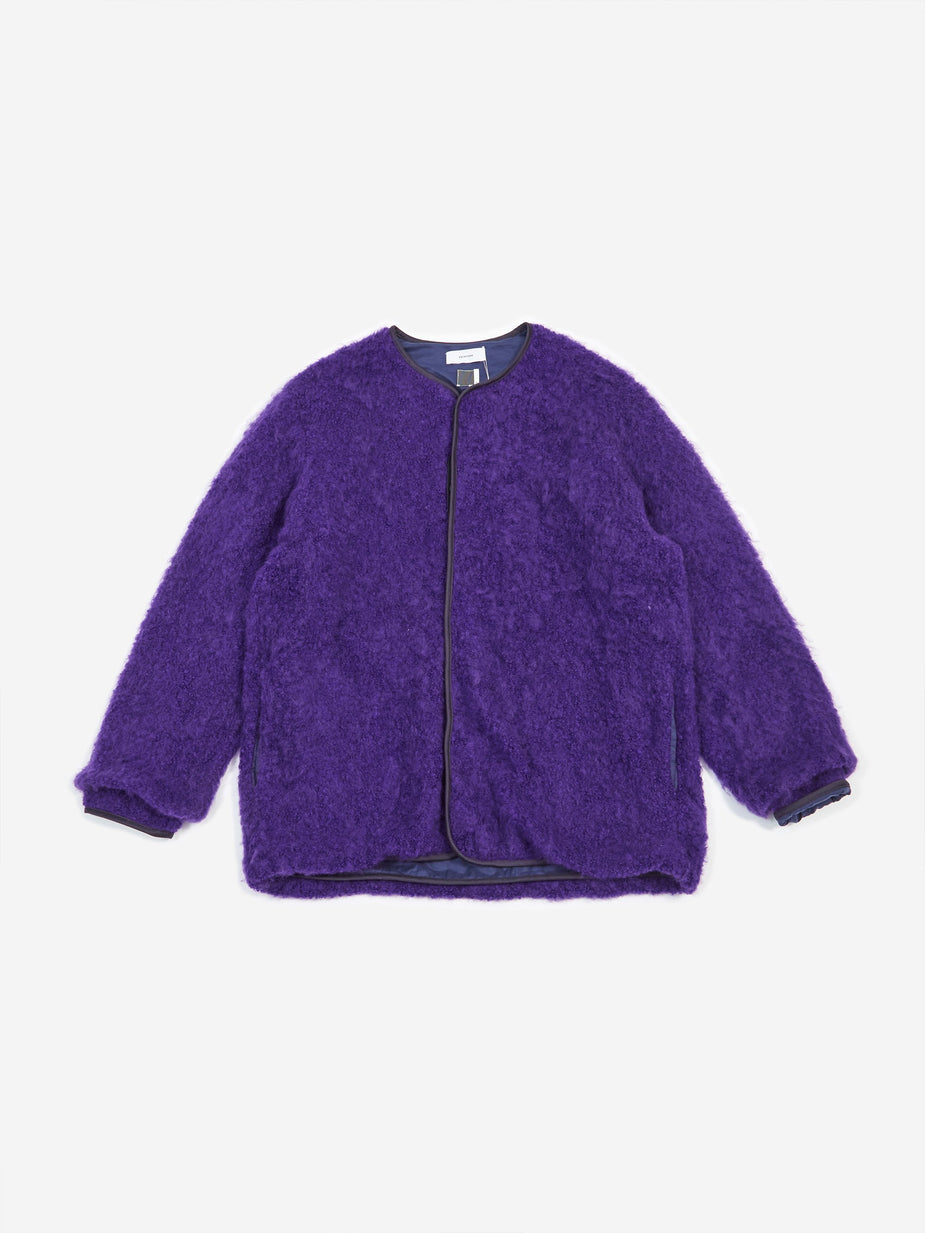 Facetasm Facetasm Fleece Fur Jacket - Purple - Purple
