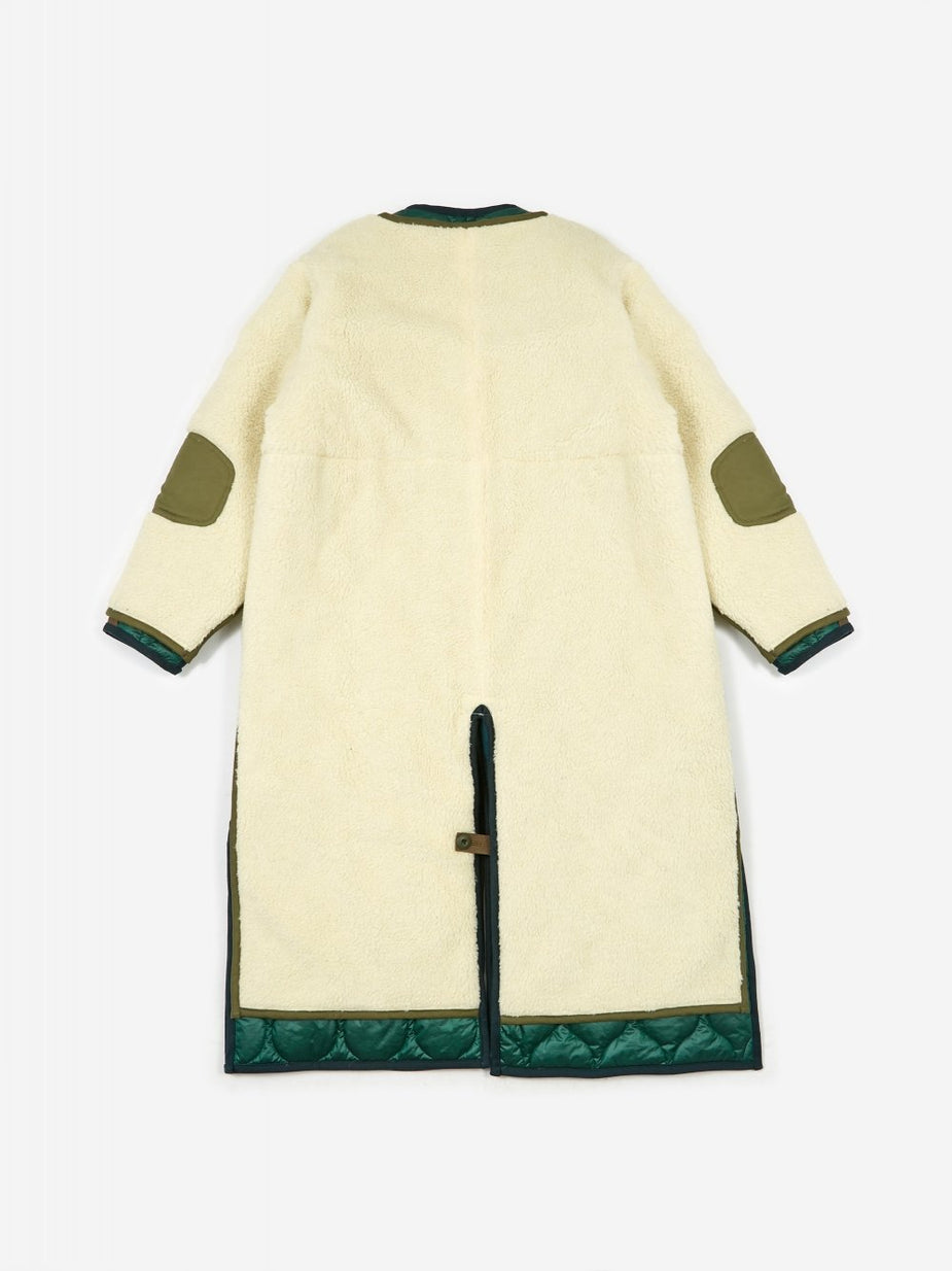 Facetasm Facetasm Fleece Liner Coat - White - White