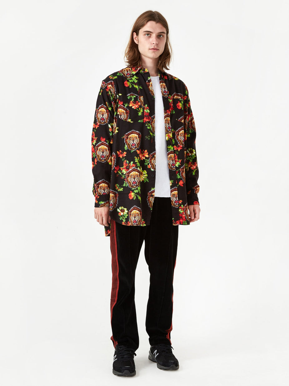 Facetasm Facetasm Pattern Shirt - Black - Black