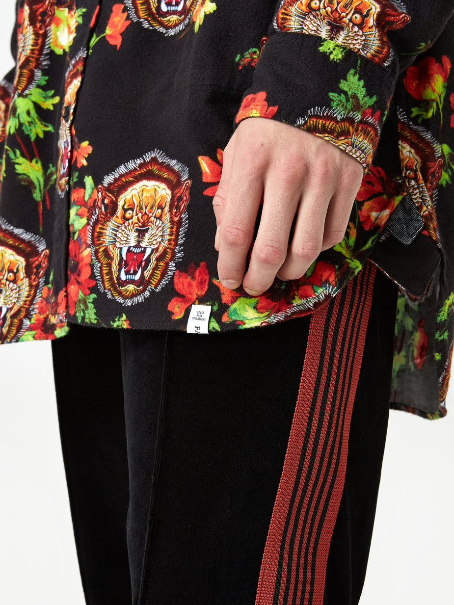 Facetasm Facetasm Pattern Shirt - Black - Black