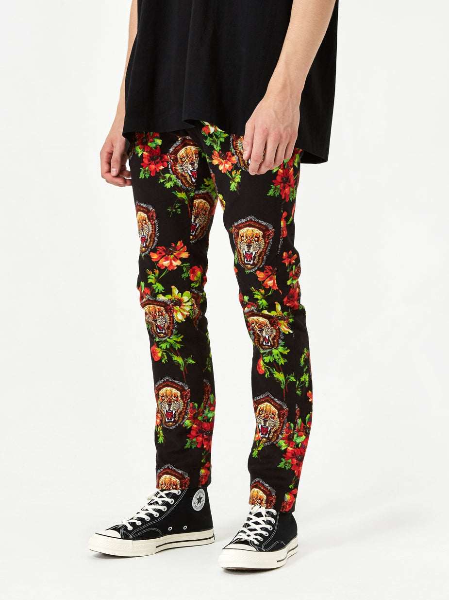 Facetasm Facetasm Pattern Trouser - Black - Black