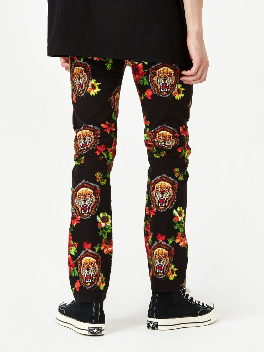 Facetasm Facetasm Pattern Trouser - Black - Black