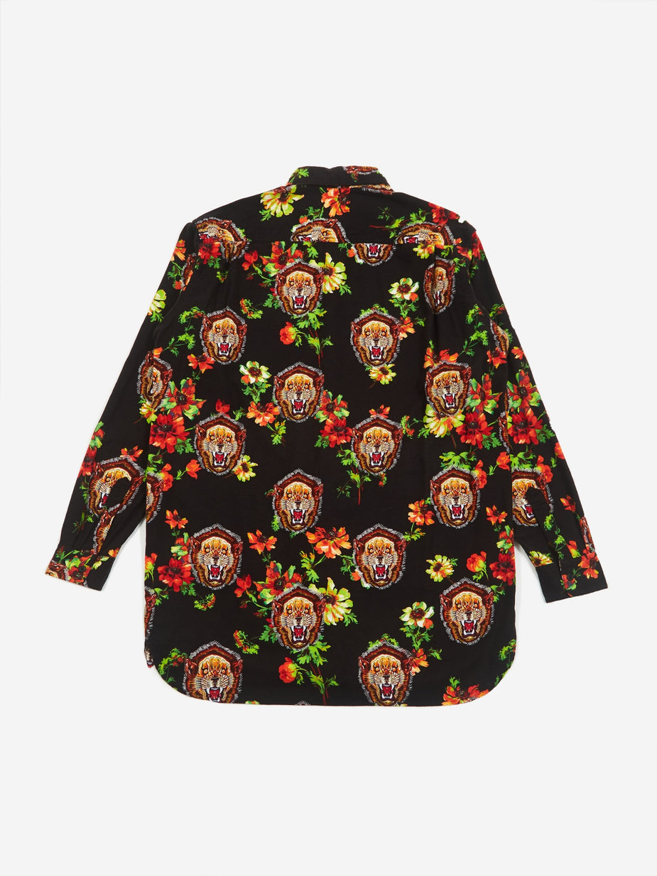 Facetasm Facetasm Pattern Shirt - Black - Black
