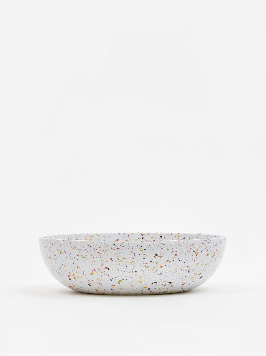 Faplana Faplana Melamine Shallow Salad Bowl - Speckled - Other