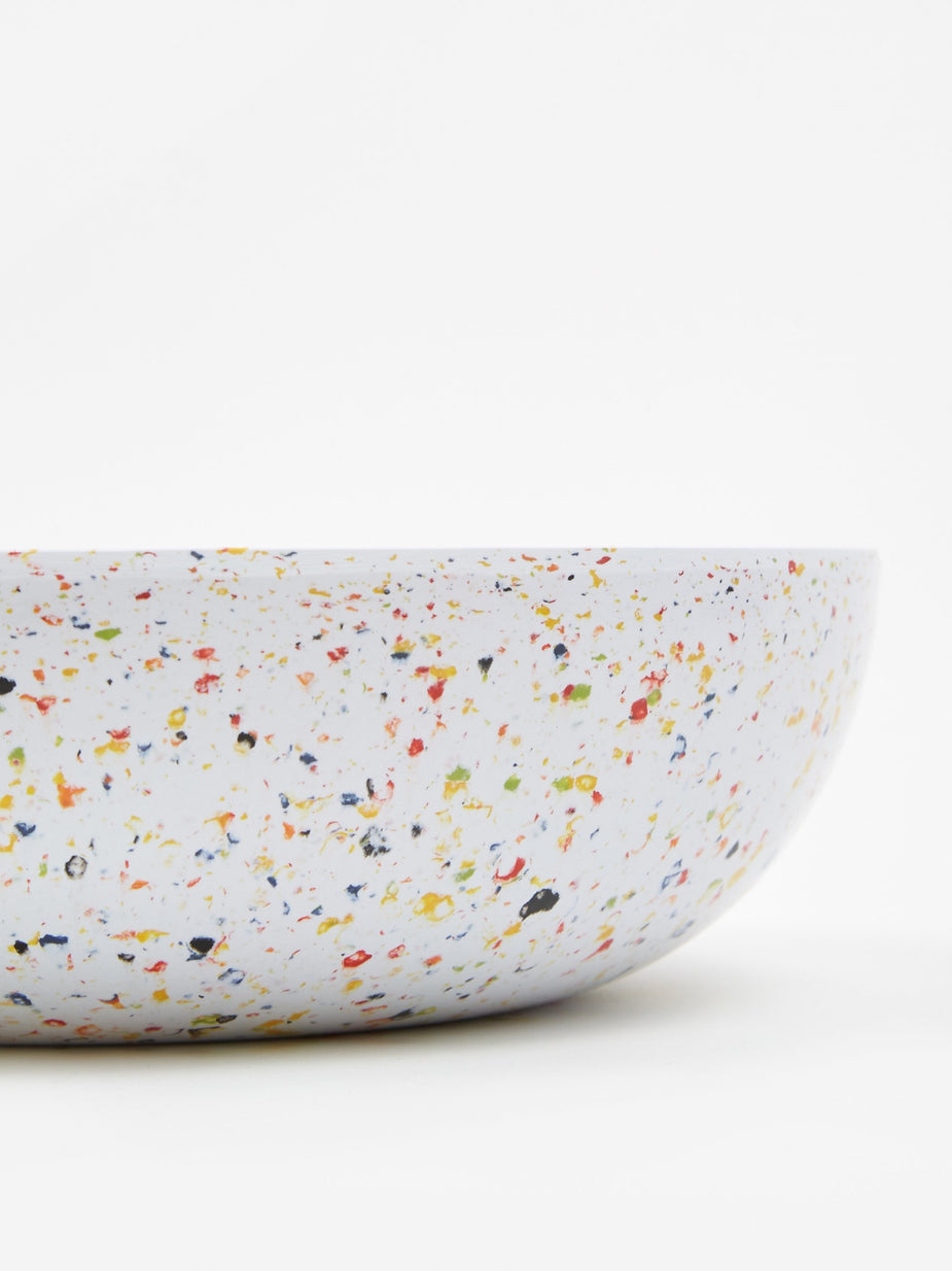 Faplana Faplana Melamine Shallow Salad Bowl - Speckled - Other