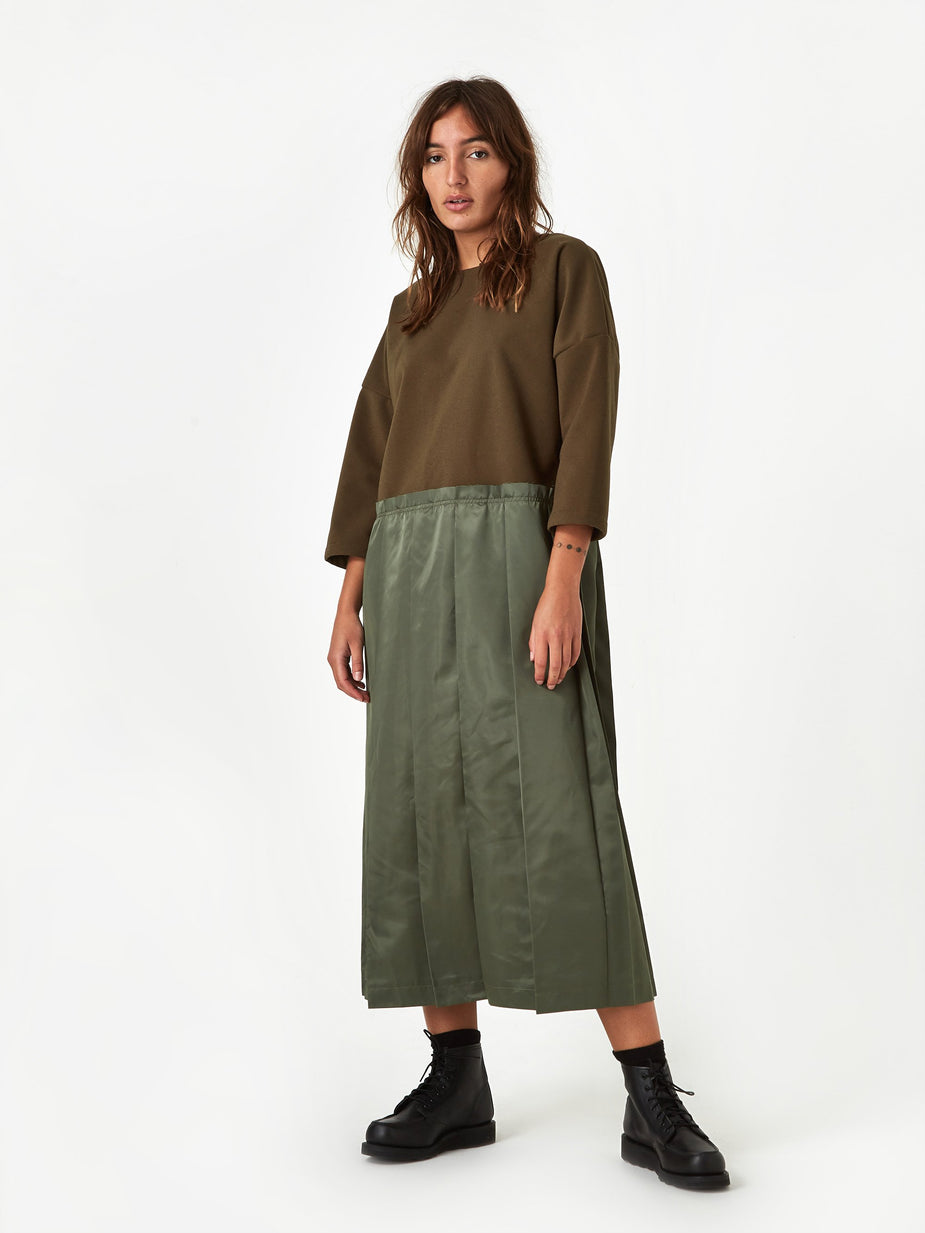 F/CE F/CE Switching One Piece Dress - Olive - Green