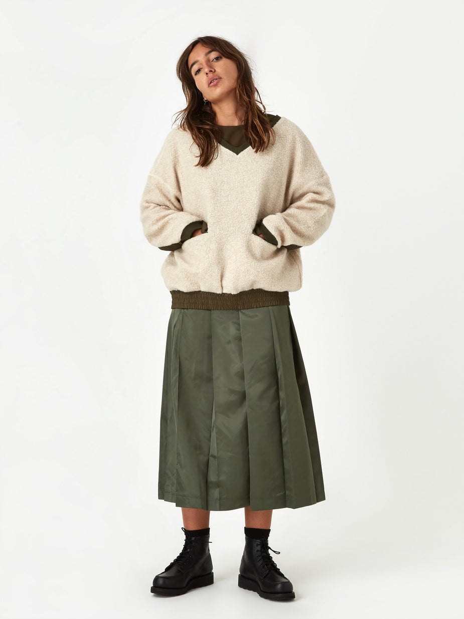 F/CE F/CE Swithing Fluffy Sweatshirt - Ivory - Neutrals