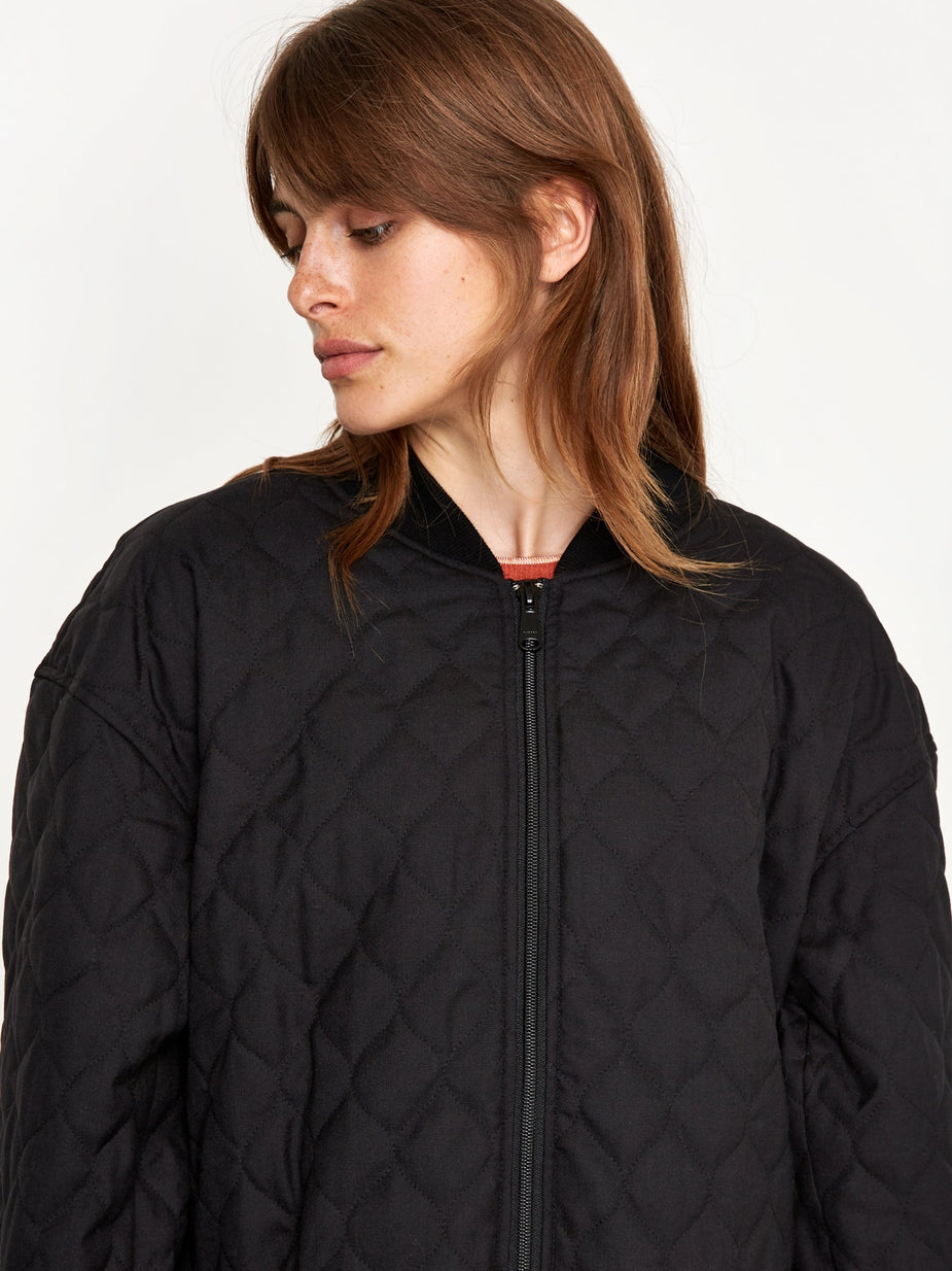 F/CE F/CE Primaloft Nylon MA-1 Jacket - Black - Black