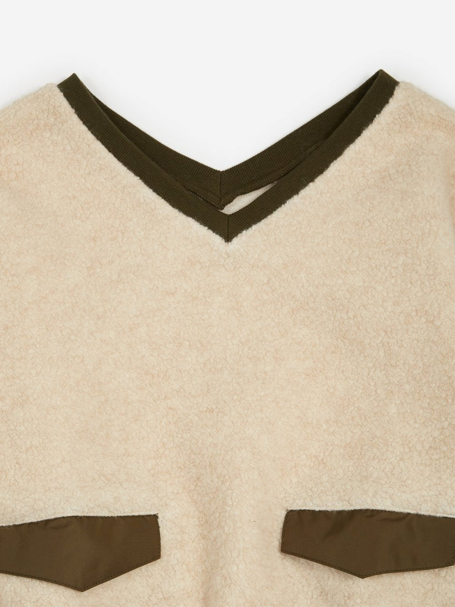 F/CE F/CE Swithing Fluffy Sweatshirt - Ivory - Neutrals