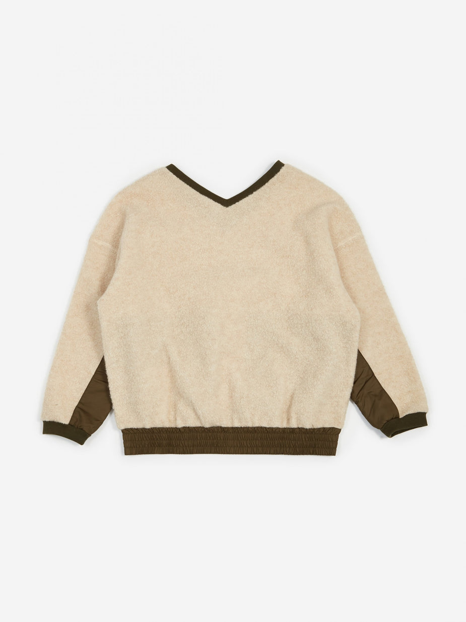 F/CE F/CE Swithing Fluffy Sweatshirt - Ivory - Neutrals