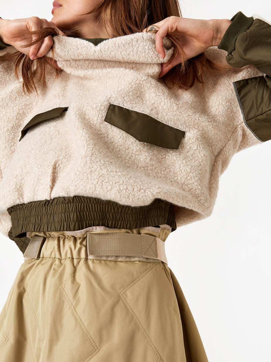 F/CE F/CE Primaloft Nylon Skirt - Beige - Neutrals