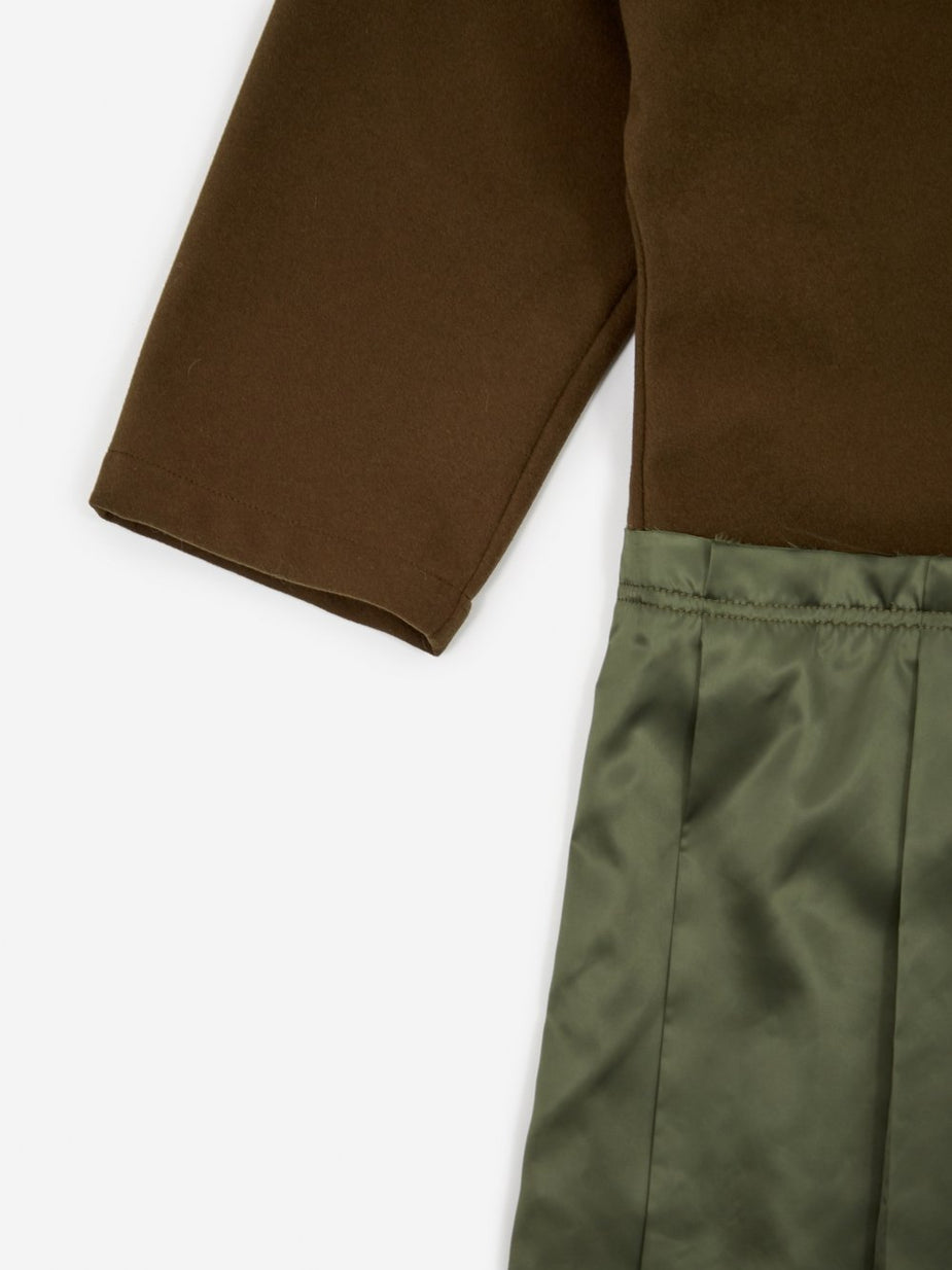 F/CE F/CE Switching One Piece Dress - Olive - Green