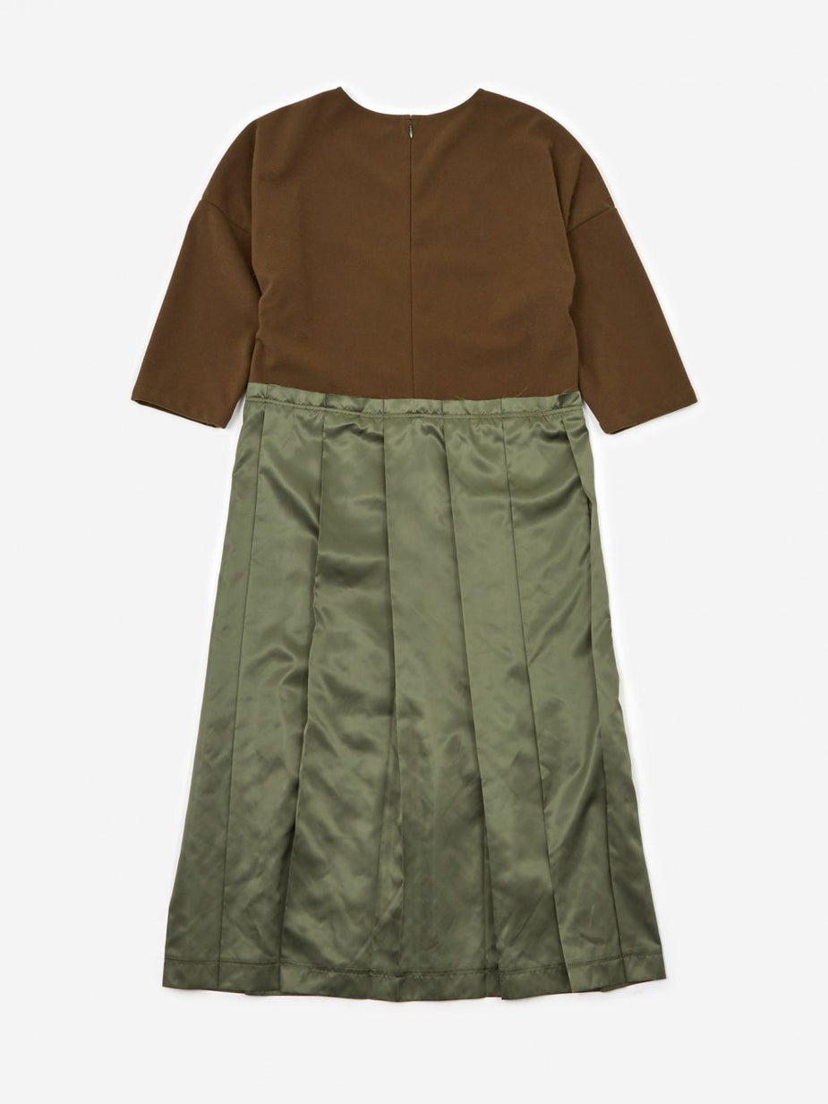 F/CE F/CE Switching One Piece Dress - Olive - Green