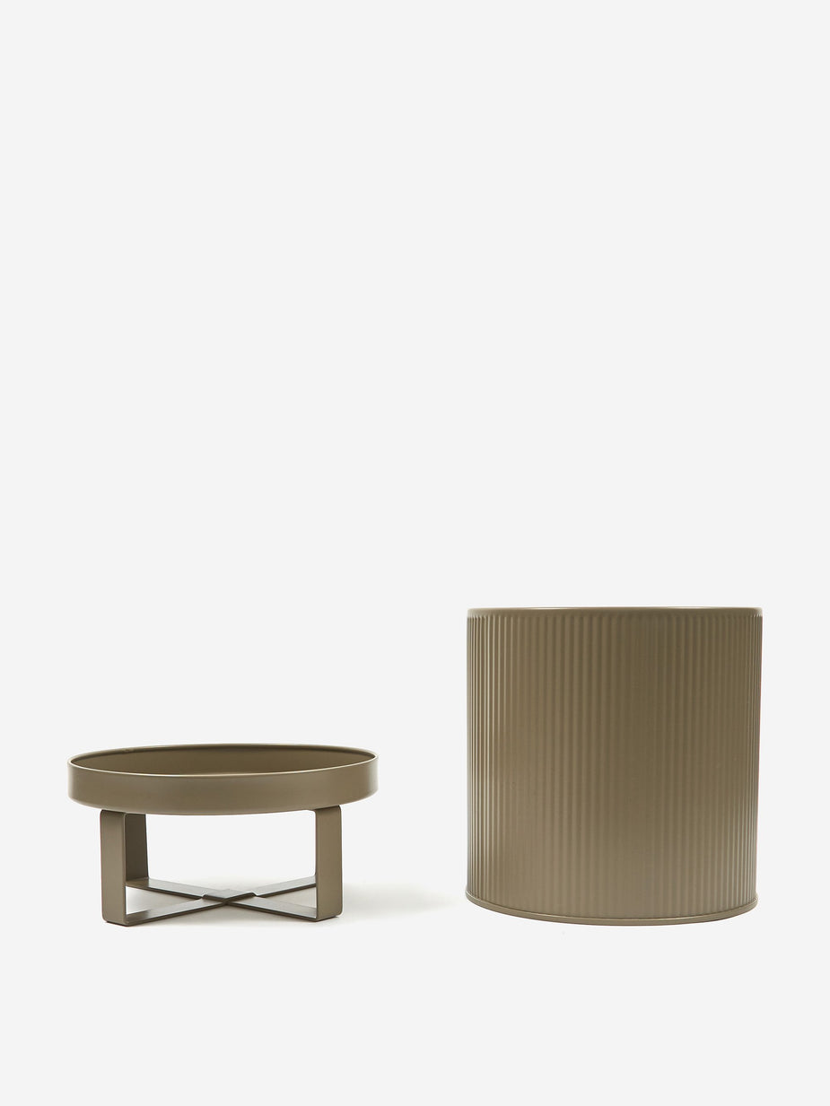 Ferm Living Ferm Living Bau Plant Pot Warm Grey - Small - Grey