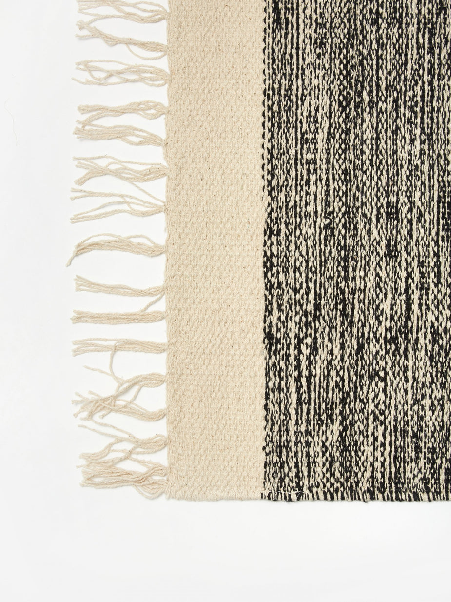 Ferm Living Ferm Living Melange Rug 60 x 100 - Black - Black