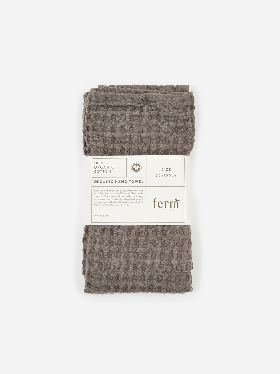 Ferm Living Ferm Living Organic Hand Towel - Grey - Grey