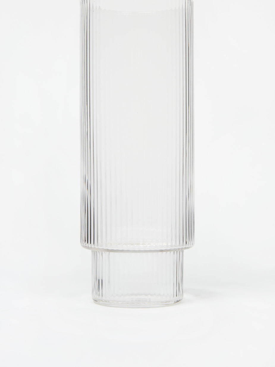 Ferm Living Ferm Living Ripple Long Drink Glass - Set of 4 - Clear - Other