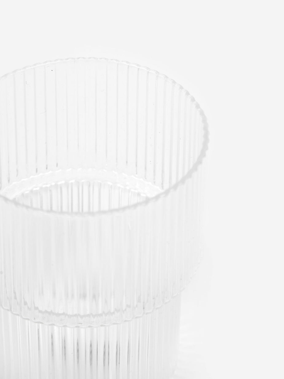 Ferm Living Ferm Living Ripple Short Drink Glass - Set of 4 - Clear - Other