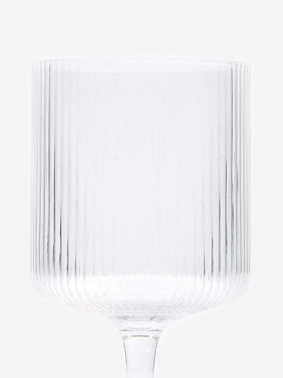 Ferm Living Ferm Living Ripple Wine Glasses Set of 2 - Clear - Other