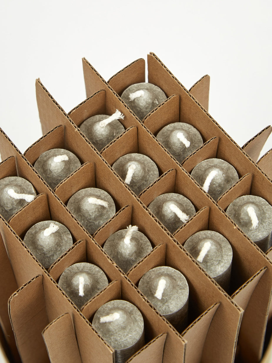 Ferm Living Ferm Living Uno Candles Set of 16 - Light Grey - Grey