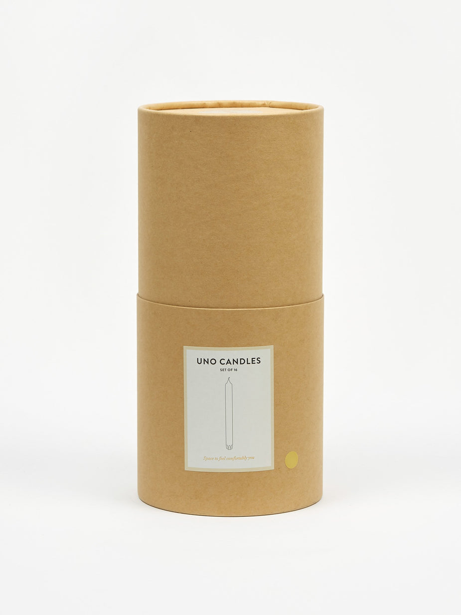 Ferm Living Ferm Living Uno Candles Set of 16 - Yellow - Yellow