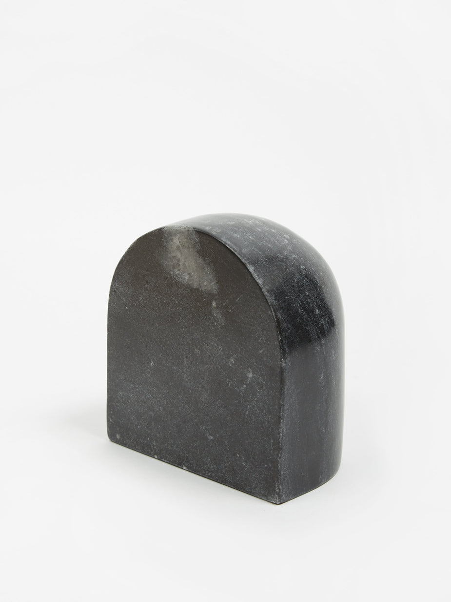 Ferm Living Ferm Living Luru Bookends Black & White Marble - Set Of 2 - Black