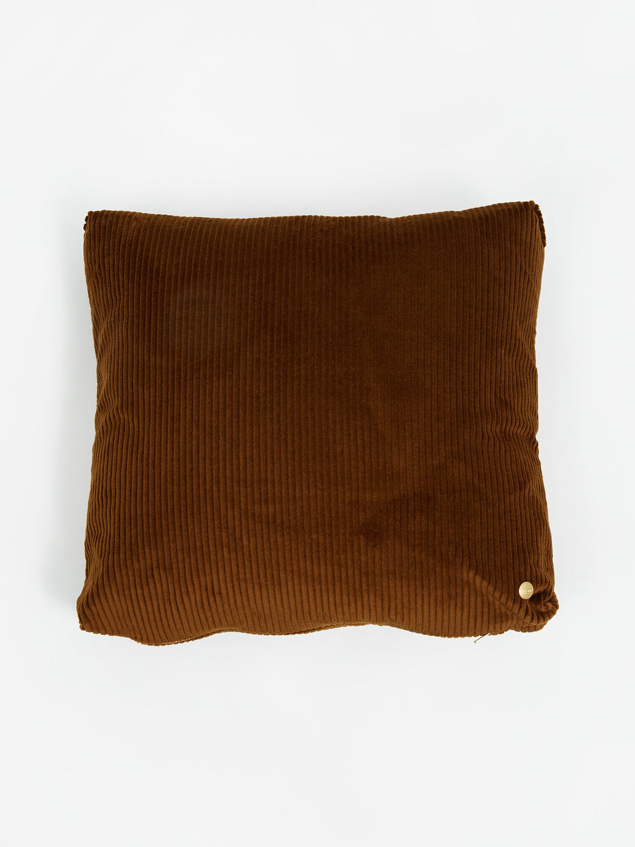 Ferm Living Ferm Living Corduroy Cushion 45x45cm - Golden Olive - Green
