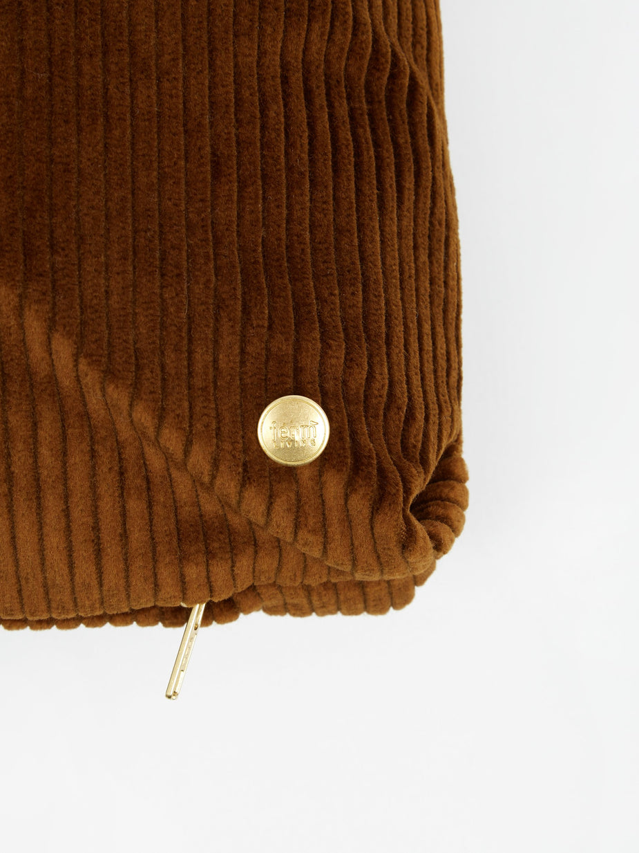 Ferm Living Ferm Living Corduroy Cushion 45x45cm - Golden Olive - Green