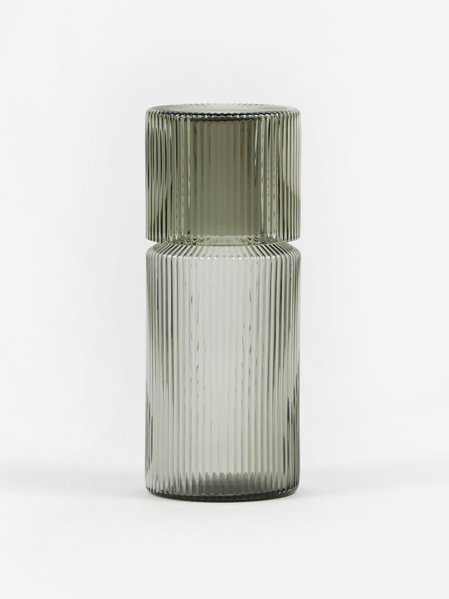 Ferm Living Ferm Living Ripple Small Carafe Set - Smoked Grey - Other