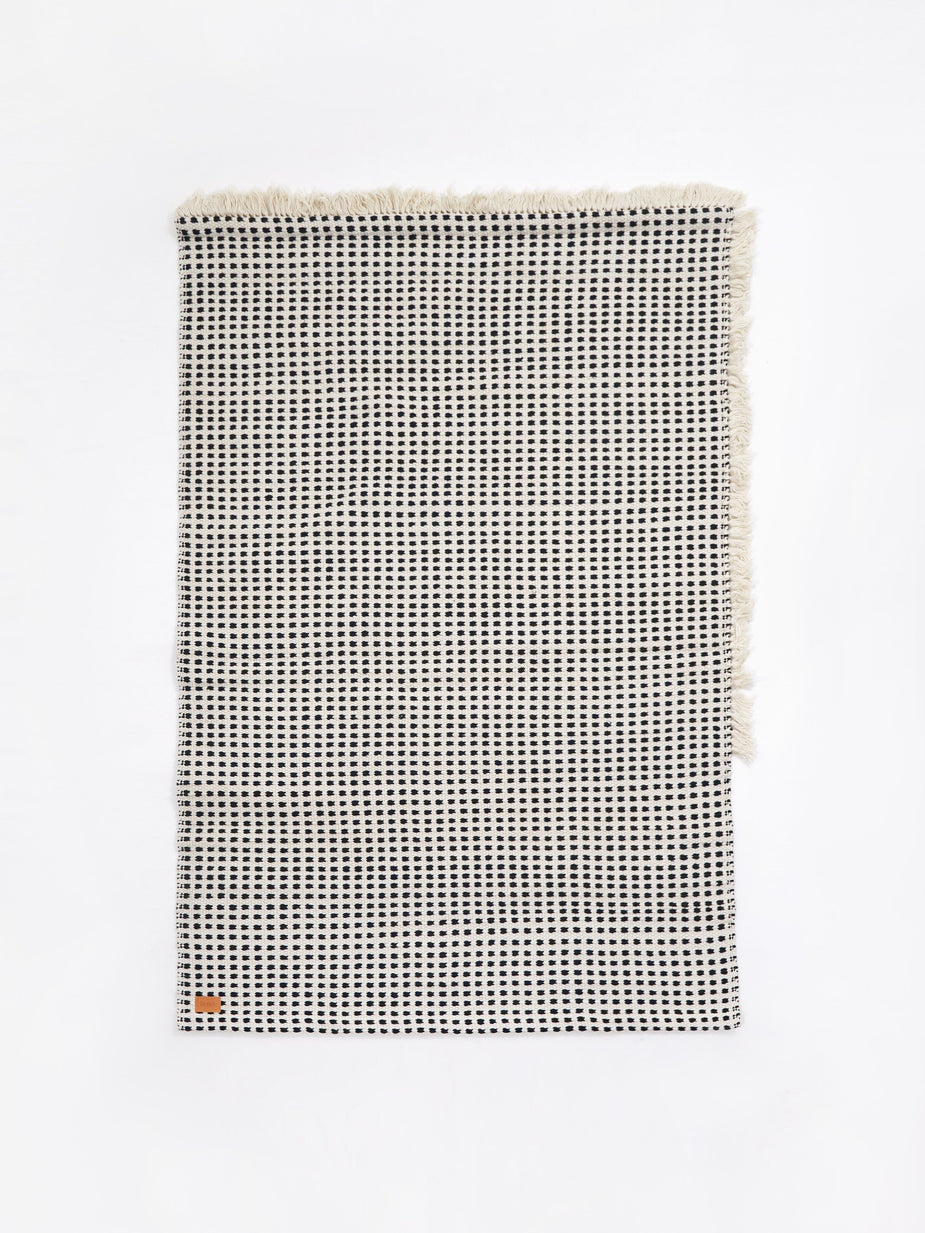 Ferm Living Ferm Living Way Rug - Off - Off-White/Blue - Other