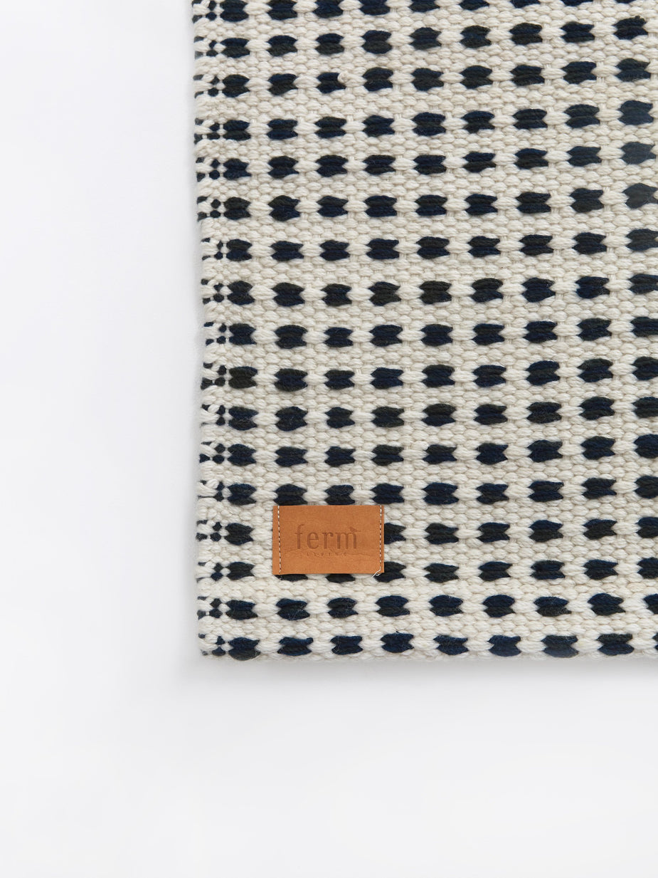 Ferm Living Ferm Living Way Rug - Off - Off-White/Blue - Other